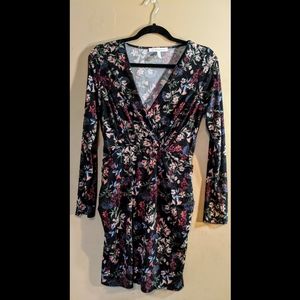 BCBGeneration Black Floral Dress